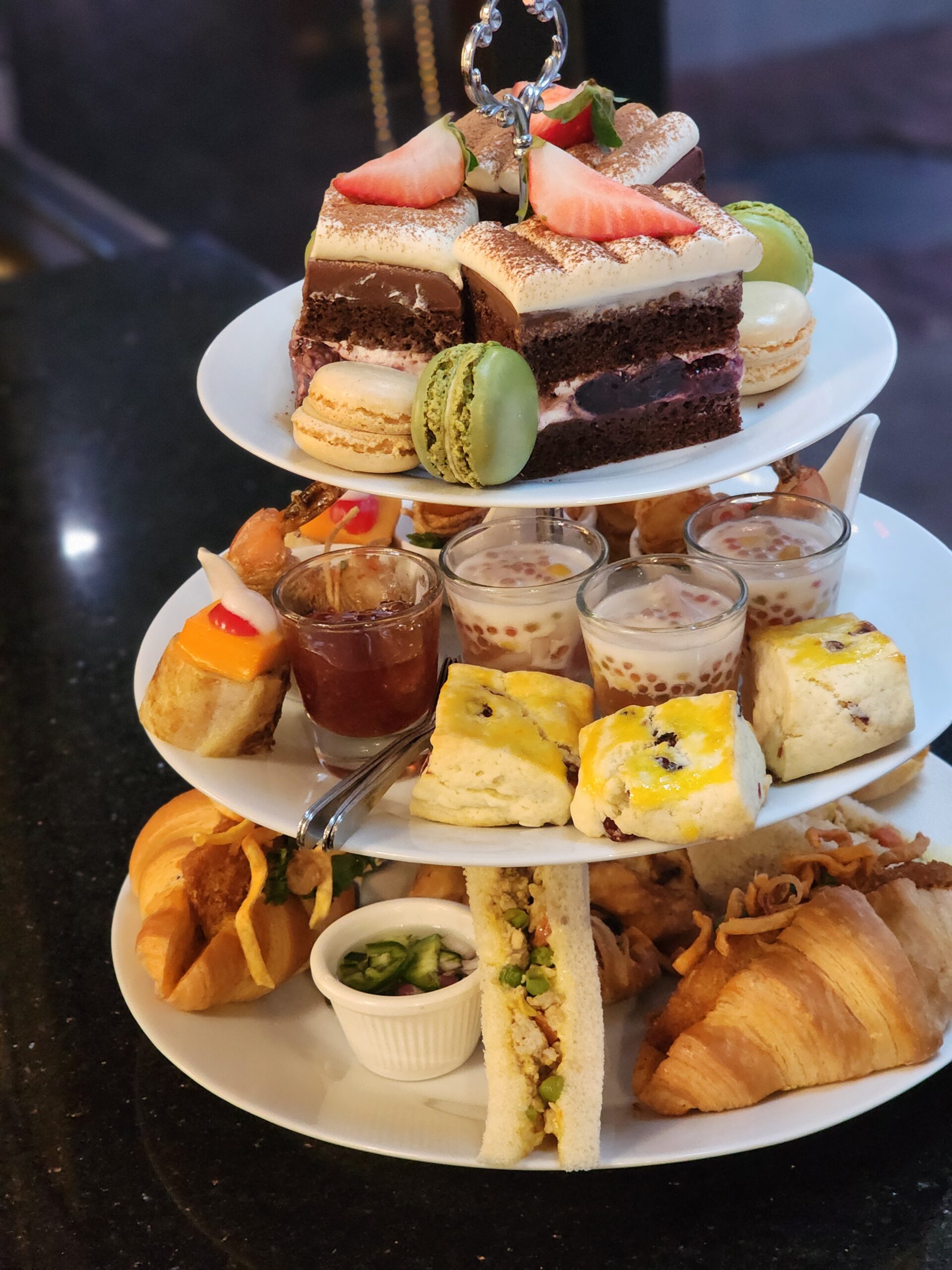 Thai Afternoon Tea red velvet tea set
