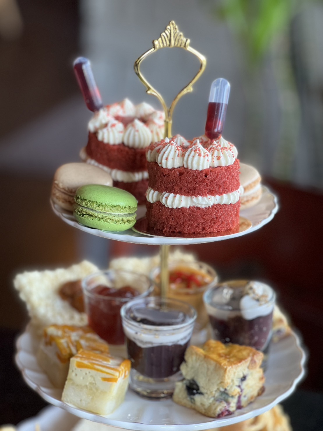 Thai Afternoon Tea top tier sweets