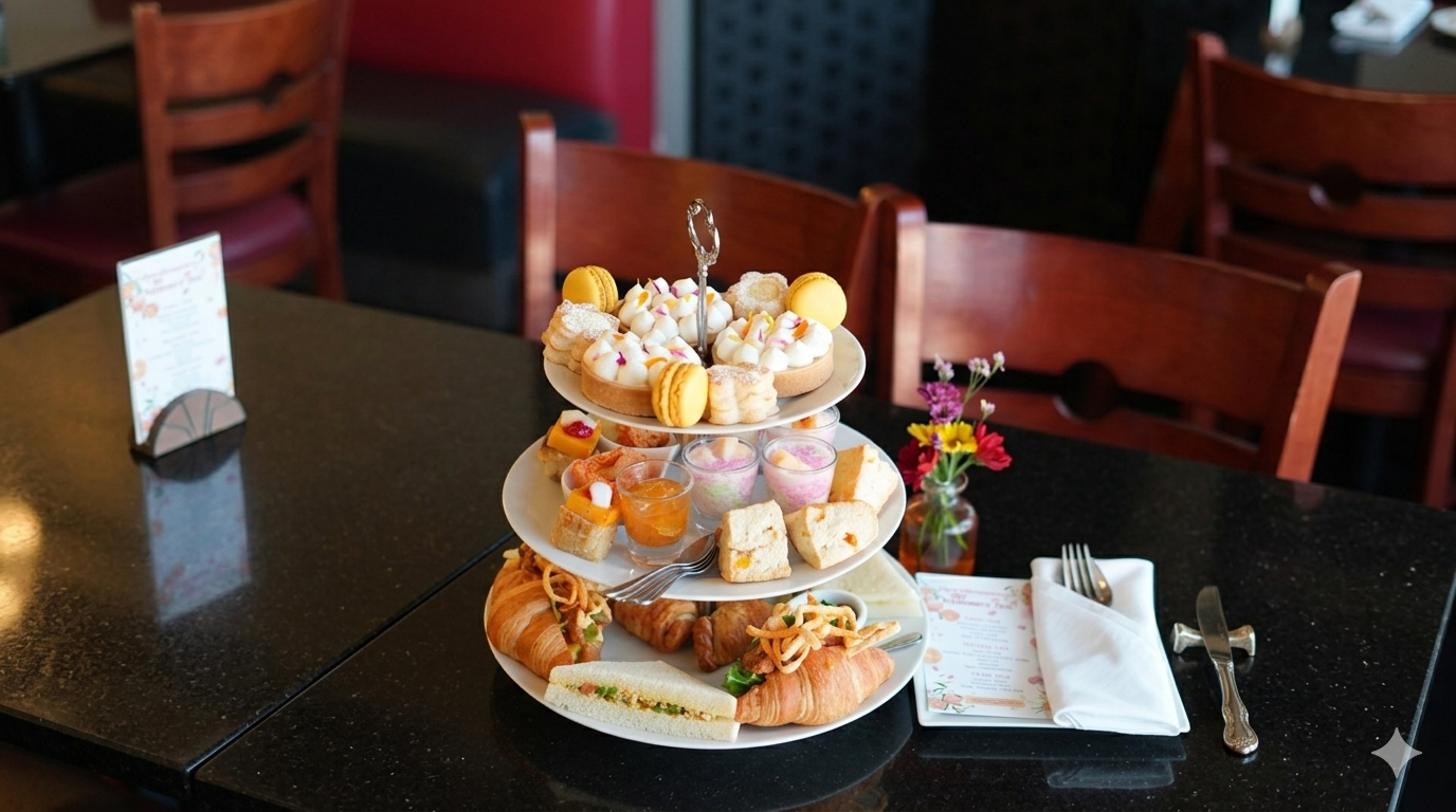 Thai Afternoon Tea tiered service at Bangkok at Beltline
