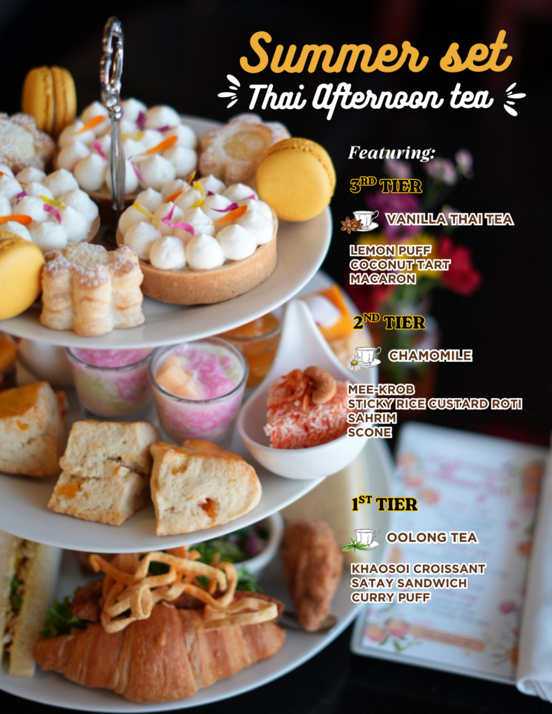 Seasonal Thai Afternoon Tea menu